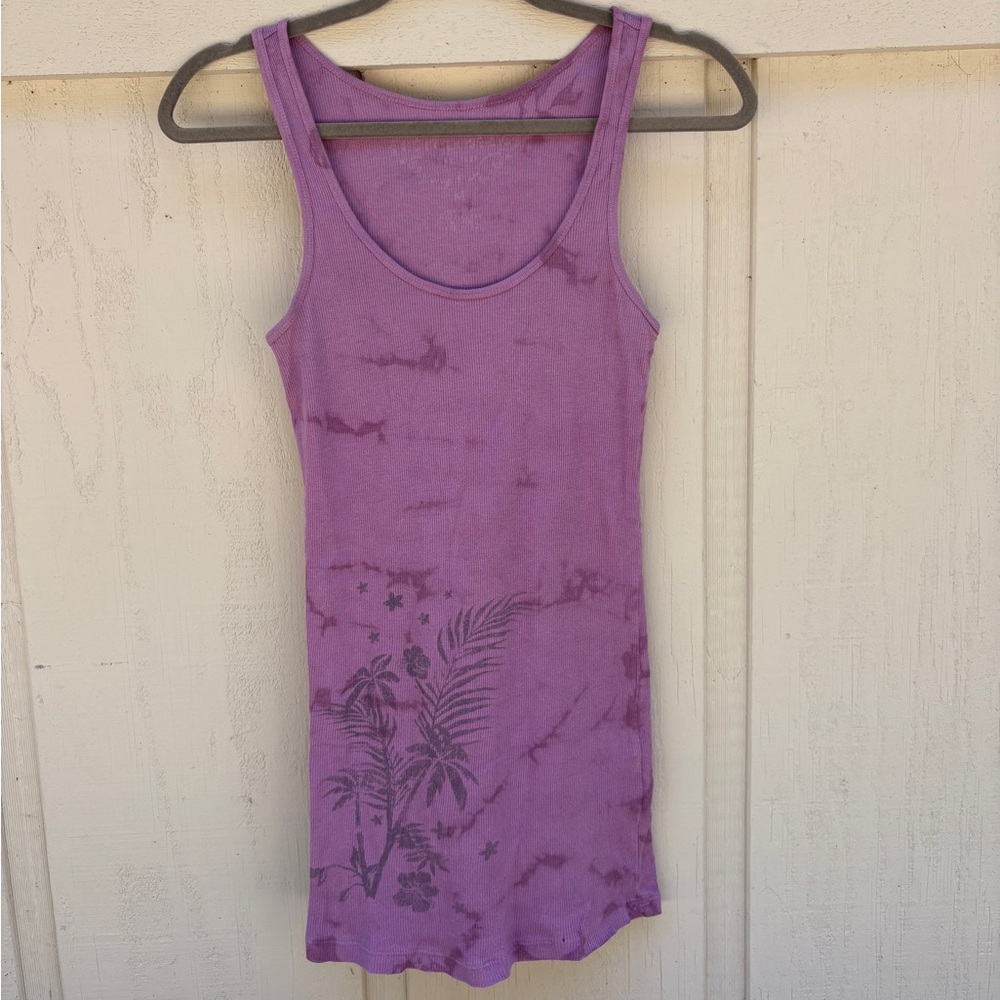 Aeropostale purple tie-dye tank top